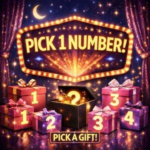 💖✨ Pick 1 Number Mystery Game –